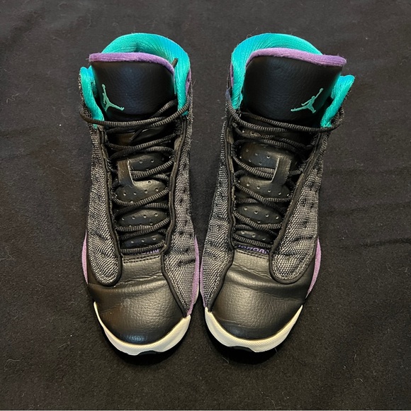 Nike Air Jordan 13 GS Retro Violet Teal (5.5Y/7W) - Picture 2 of 5